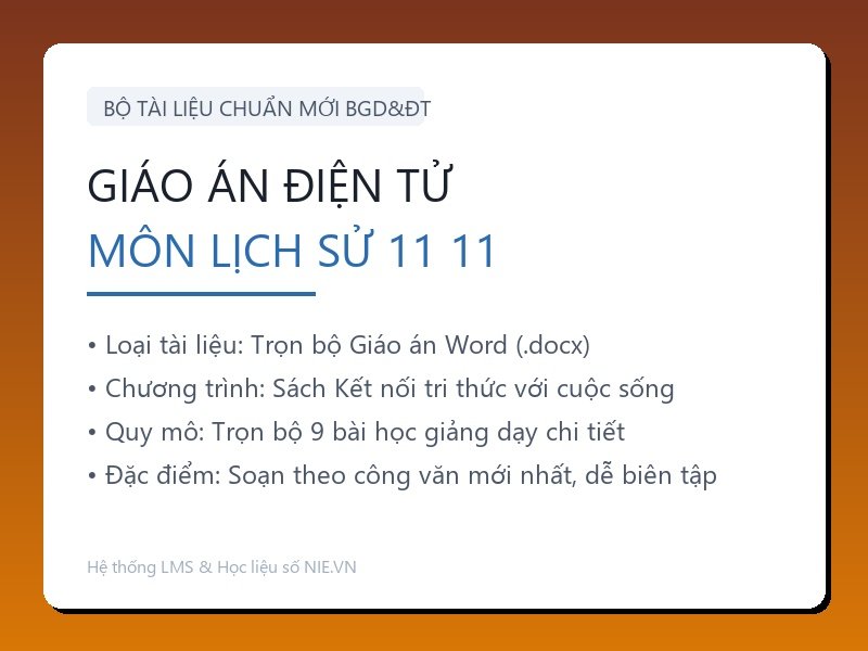 Trọn bộ Giáo án Lịch sử 11 - Kết nối tri thức với cuộc sống (9 Bài Word)