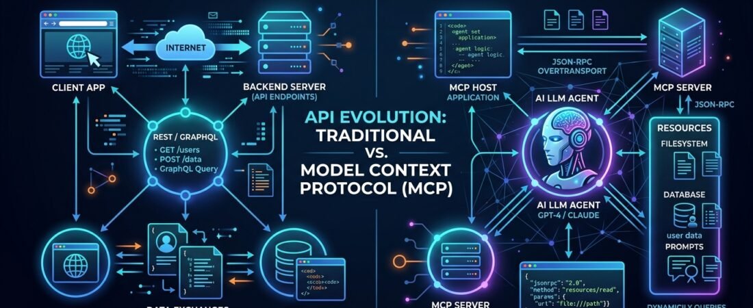 So Sánh API Và MCP (Model Context Protocol) Song Ngữ (VI – EN): Chuẩn Giao Thức Cho Kỷ Nguyên AI Agent