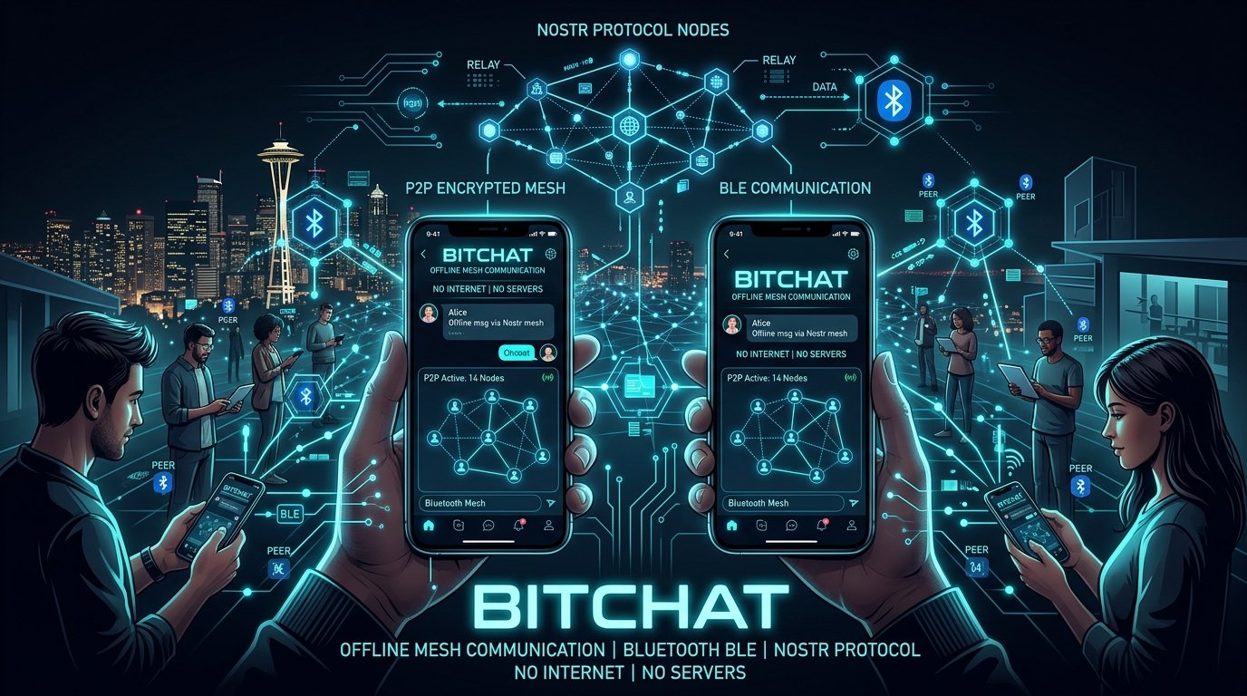 Mô hình hoạt động nhắn tin không cần Internet của ứng dụng BitChat