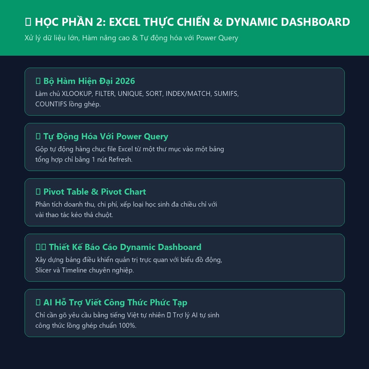 Khóa Học Tin Học Văn Phòng Nâng Cao – Tối Ưu Hiệu Suất & Ứng Dụng AI Thực Chiến - Ảnh 3