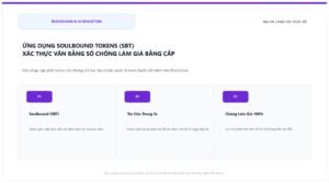 Ứng Dụng Soulbound Tokens (SBT) & Blockchain Trong Xác Thực Văn Bằng Số: Giải Pháp Triệt Tiêu Vấn Nạn Bằng Giả