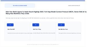 Kiến Trúc Multi-Agent Tự Hành Doanh Nghiệp 2026: Tích Hợp Model Context Protocol (MCP), Vector RAG & Tự Động Hóa Workflow Thực Chiến