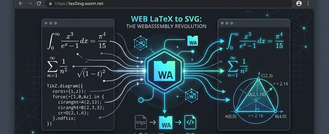 Khám Phá TikZJax: Đột Phá Biên Dịch Đồ Họa LaTeX & TikZ Trực Tiếp Trên Trình Duyệt Bằng WebAssembly