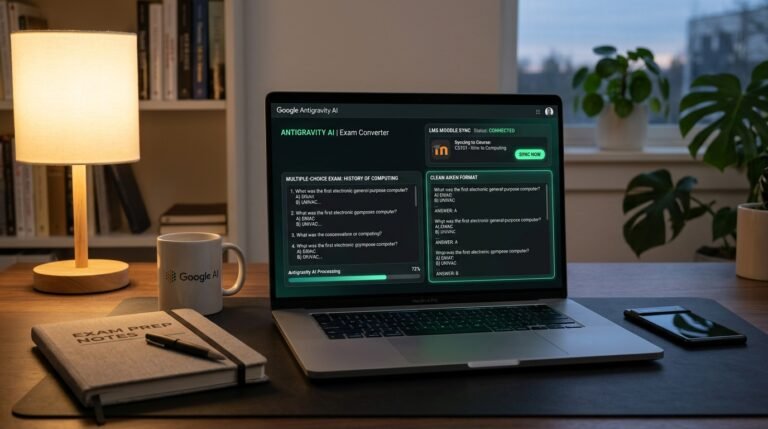 Giao diện chuyển đổi và chuẩn hóa ngân hàng câu hỏi Aiken cho LMS Moodle bằng Google Antigravity