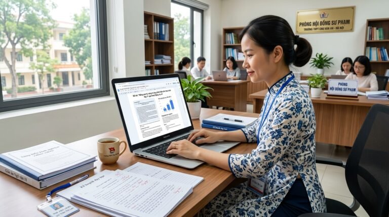 Giáo viên ứng dụng Google NotebookLM biên soạn Sáng kiến kinh nghiệm sư phạm và thống kê đối chứng thực nghiệm