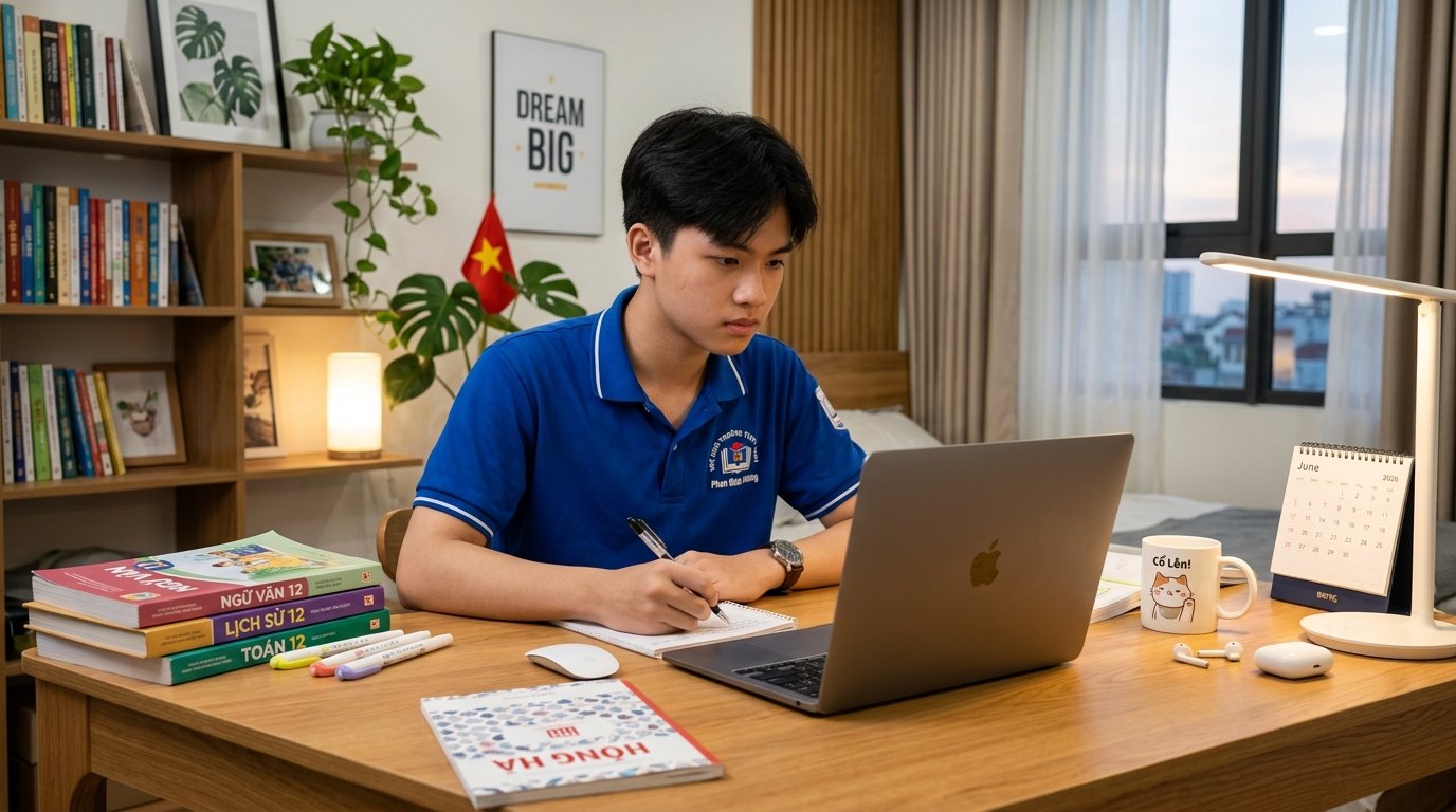 Học sinh tự học và ôn thi Tốt nghiệp THPT 2026 với trợ lý AI Google NotebookLM