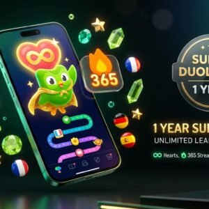 Tài khoản Super Duolingo 1 năm chính chủ không giới hạn trái tim