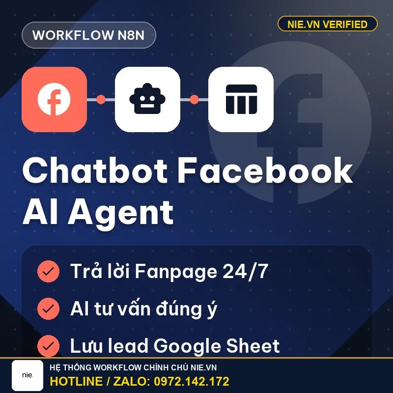 Workflow Chatbot Facebook AI Agent N8N