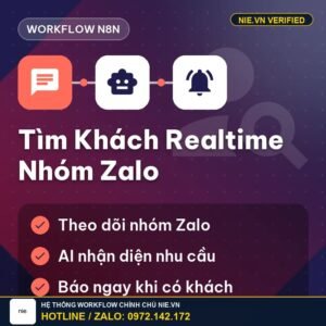 Workflow Tìm Kiếm Khách Hàng Realtime Trong Nhóm Chat Zalo