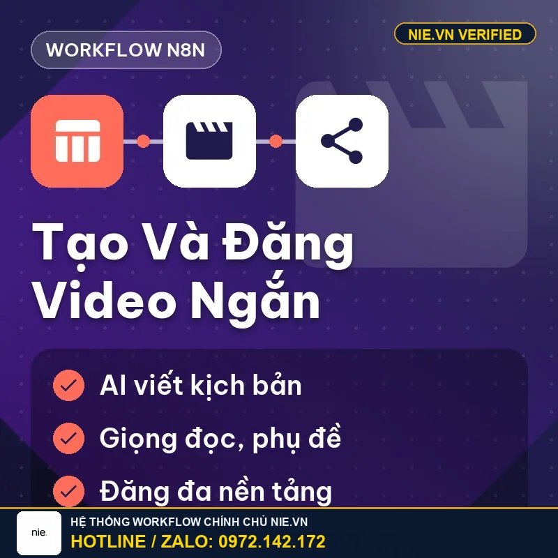 Workflow Tự Động Tạo Và Đăng Video Ngắn Đăng Đa Nền Tảng Social n8n