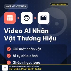 Workflow n8n — Loạt video AI giữ nhân vật thương hiệu