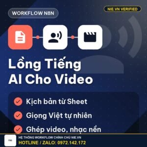 Workflow n8n — Lồng tiếng AI cho video và bài viết