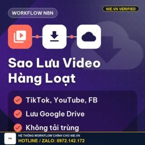 Workflow n8n — Sao lưu và tải hàng loạt video từ kênh của bạn