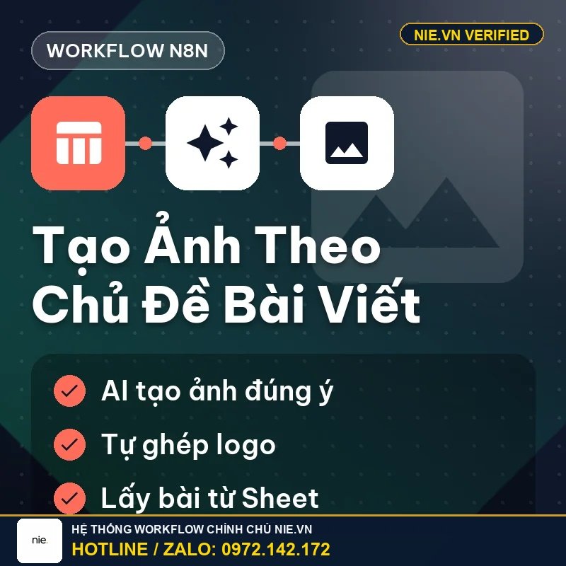 Workflow n8n — Tạo Hình Ảnh Theo Chủ Đề Bài Viết